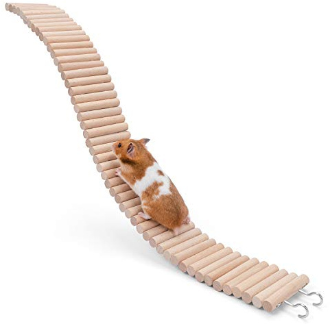Niteangel Ponte sospeso giocattolo per criceti, scala lunga per criceti siriani, topi, gerbilli e altri piccoli animali (25,6 L x 3 W)