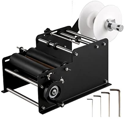 MT - 30 halvautomatisk etiketteringsmaskin for flaskor Elektrisk självhäftande skrivarapplikator med rund for plastglasmetall