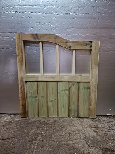 md carpentry Wooden Garden Gate, Pressure Treated, 4ft 120cm, Green, Wood