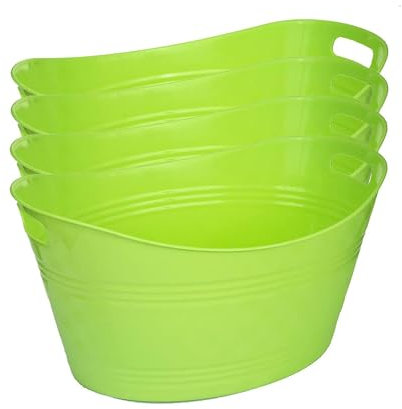 YöL Pack Of 4 Ice Buckets Summer BBQ Garden Party Drink Cooler Champagne Beer Wine Bar Accessories