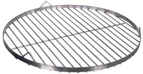 NAJDER Grille de Cuisson en Acier Inoxydable Ronde Ø450 mm pour Barbecue Pivotant avec Suspension par Câble, Grille de Cuisson Ronde avec 3 Trous de Suspension, BBQ Grillade - Solo