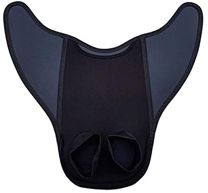 Einstellbare Schwimmflossen, Flossen Erwachsene Meerjungfrau Monoflosse Einteiliges Flipper Gummi Outdoor Tauchen Schnorcheln Kurze Schwimmausrüstung(Black)