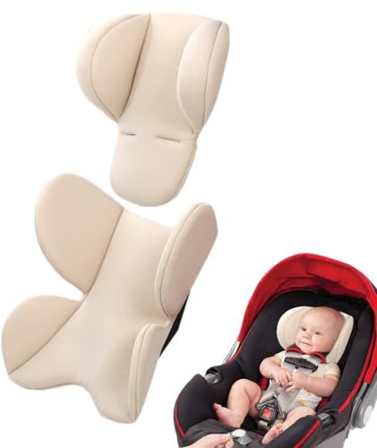 Säuglings Autositz Einsatz, Kinderautositz Einsatz Sitzauflagen universalss, Babyschale Kissen Neugeborene, Einsatz Und Kopfstütze Für Babyschale Und Autositze Atmungsaktiv Sitzpolster Für Kinderwagen
