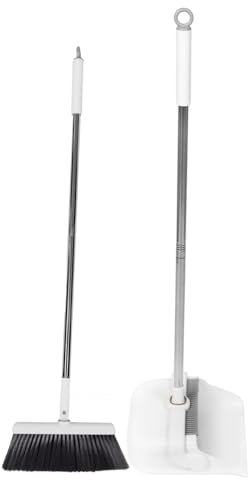 VALICLUD Scopa e Paletta Scopa per con Paletta Verticale Manico Lungo Regolabile per Giardino Rimozione Animali Pulizia Corridoio Pavimenti