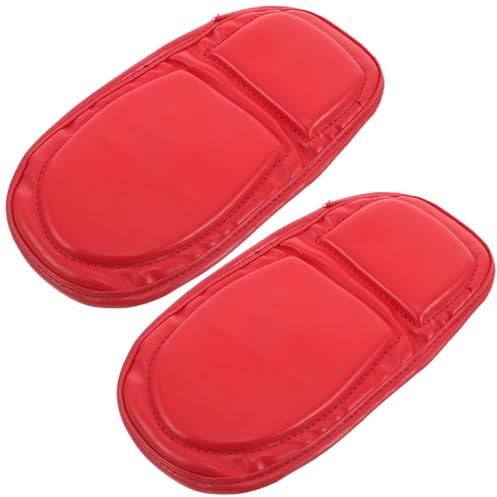 Mikinona Parapiedi per Kickboxing e Karate 1 Paio Protezioni per Piedi da Allenamento Mma Taekwondo Imbottiture Ergonomiche Rosse per Sparring e Combattimento
