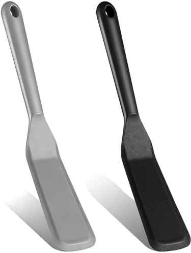 TIESOME 2 Pcs Silicone Spatula for Cooking for Pancake, Omelet, Egg & Pizza
