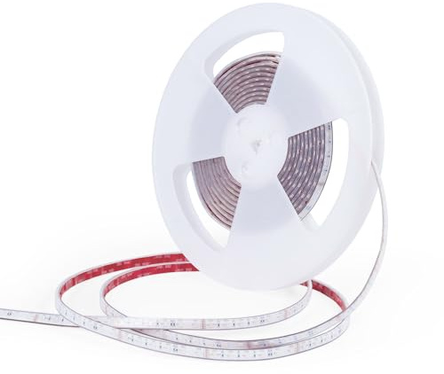 BARCELONA LED - Striscia LED RGB 24V DC IP68 Impermeabile Subacquea 10m 14.4W/m 60 LED/m SMD2835 Striscia LED Silicone 12mm Luce Piscina Giardino Fontana Illuminazione Esterna Multicolore