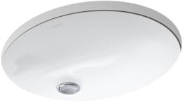 KOHLER K-2209-0 Caxton Under-Mount Bathroom Sink, White