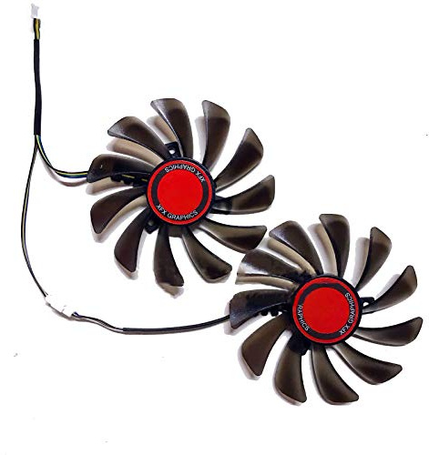 Reemplazo de tarjeta gráfica doble ventilador 95mm tarjeta de video ventilador refrigerador para XFX RX580 584 588 kits de reparación
