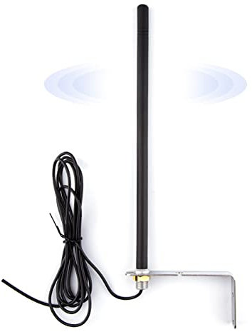 Antenne d'extérieur 433 MHz pour récepteur de porte de garage, portail, garage, répéteur sans fil avec câble RG174 de 2 m, distance maximale 200 m