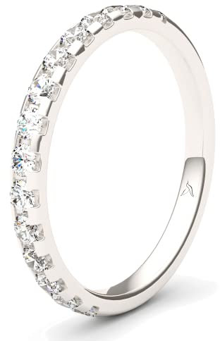 Kolibri Rings Memoire Ring Silber 925 Damen Verlobungsring 925 Stapelring Vorsteckring Zirkonia Gratis Schmucketui (47 (Ø 15,0 mm))