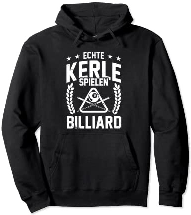 Echte Kerle Spielen Billard Pool Snooker Spieler Billard Pullover Hoodie