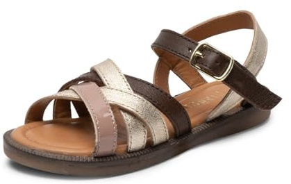 Bisgaard Aline Flat Sandal, Brown, 36 EU