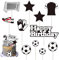 Silars Tortendeko Fussball Tortenaufleger Fussball, 11 Stücke Fussball Deko Geburtstag Kuchen Deko Fußball, für Kuchen DIY Deko für Jungen Mann Geburtstagsparty Kuchen Dekoration