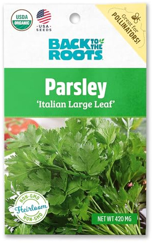 Back to The Roots 100% Organic Seed Packet - Parsley 'Italian Large Leaf' 420mg