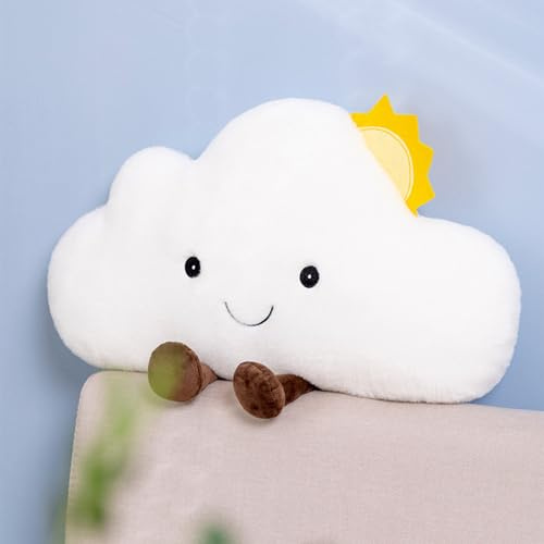 NatureMan Cuscini decorativi a forma di nuvole in stile cartone animato, cuscino lombare, cuscino da lettura, cuscino per lo schienale della sedia, per camera da letto, ufficio, auto, decorazione per