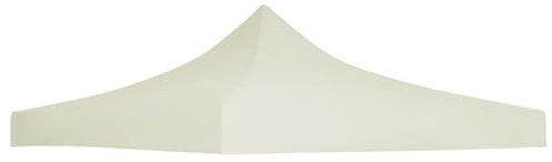 Toile de Toit de Rechange pour Pavillon Tonnelle Tente, Toit de Remplacement pour Gazebo Toit de Tente de réception 2.9 x 2.9 m Crème