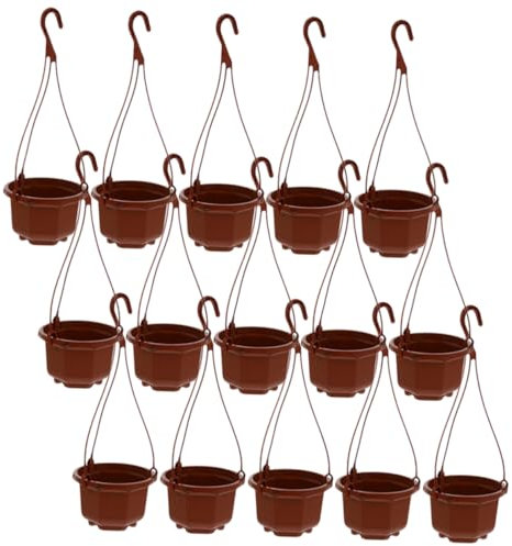 BESPORTBLE 15juegos Planta Araña De Anís Estrellado Maceta Colgante De Pared Macetero De Pared para Jardín Balcón Macetas para De Interior Jardinera De con Sustrato