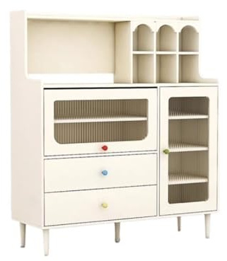 Sidobord Modern Kreativ Skänk I Gräddstil, Vardagsrum, Matsal, Tekskåp, Köksskåp Kökskåp (M:120CMX40CMX135 cm)