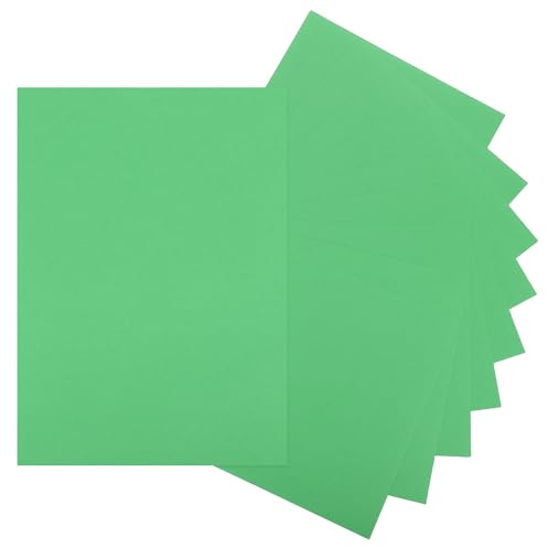 QUARKZMAN 10 Feuilles De Papier Cartonné Vert Pour Imprimante 8.5 x 11 A4 Papier Épais 250gsm/170lb Carton En Gros Pour Imprimante DIY Scrapbook Menus Cartes Invitations Et Artisanat