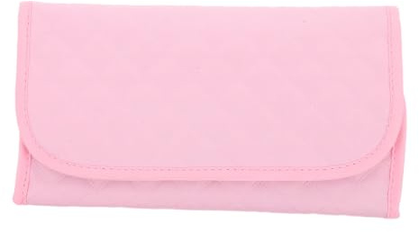 Beaupretty Estuche Enrollable de Joyería para Viaje, Plegable, Rosa