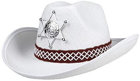 Boland – Barnhatt Sheriff junior, silverstjärna, hattsnöre, cowboy, karneval, halloween, temafest, utklädnad, teater