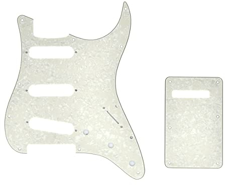 KAISH Strat ST SSS Pickguard Aged Pearl