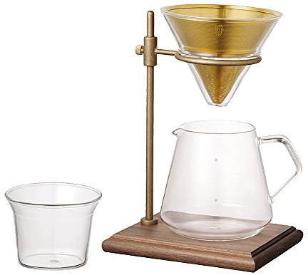 Kinto Slow Coffee Style Speciality Brewer 4 Cup Set, 02 Brass