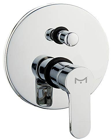 Miscelatore Doccia Ad Incasso Da Parete Con Deviatore Rubinetto Monocomando Cromato