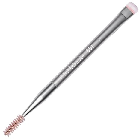 RMS Beauty Back2Brow Dual-Sided Eyebrow Brush and Spoolie – Professional Brow Shaping Tool for Powder and Pomade – 100% Vegan & Cruelty-Free
