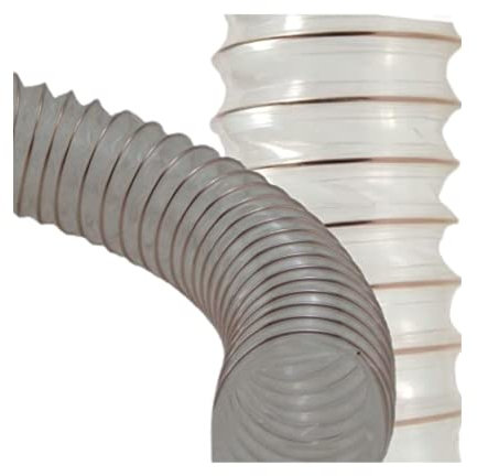 TUBO flex aspirazione poliuretano con spirale acciaio ramato flessibile diametro 100mm spessore 0.4mm (1 metro)