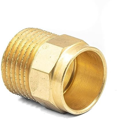 Messing-Gewindefitting Nippel Lötfitting AG 22x1/2 | Messing-Adapter für Lötverbindungen