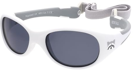 ActiveSol Lunettes de Soleil Bébé Safari, 0 – 24 Mois, protection UV 100%, polarisées, bandeau