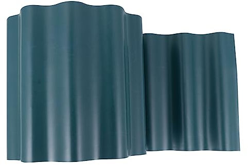 Toyvian Bordure De Jardin Plastique Ondulée Clôture De Pelouse Roulante pour Massifs De Fleurs Trottoirs Espaces Verts