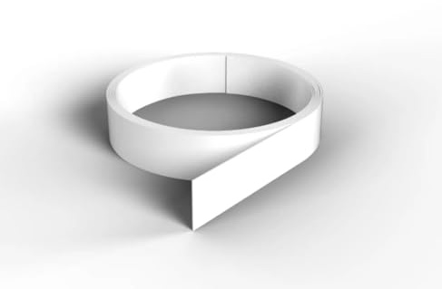 Nordlinger Pro Smart Profile plat adhésif – 840014 – PVC – 2 cm x 2,6m – Blanc – Finition murale