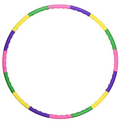 Adjustable Hoop for Kids & Adults, 12-16 Detachable Sections Exercise Hoop, Beginner Fitness & Fun Weighted Hoop, Durable Plastic Hoops for Indoor & Outdoor Play, Gift for Girls & Boys