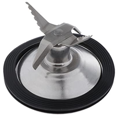 Eisklingen-Dichtungsring Ersatzteil für Braun 4184 4184625 MX2000 MX2050 Mixer, 80 mm Durchmesser, Edelstahlschneider mit Silikondichtung