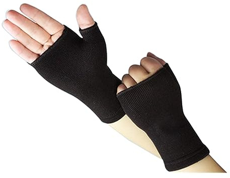 Haodream Guanti per a compressione Supporto per polso sportivo Tutore Manica supporto per pollice unisex Guanti per mani senza dita Guanti a compressione per Supporto per mano Manica per