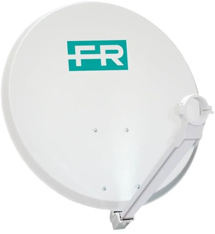 FRACARRO Antena Parabólica Offset de Acero de 80 cm – Soporte de Disco de Material Compuesto y Kit de Montaje (ZO80SC - 287404) Incluido – Alta Recepción HD, (P80APN)