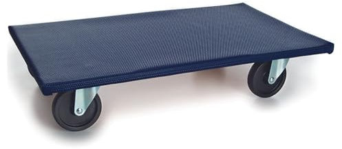 Toolland Chariot de Transport Tout Terrain en contreplaqué avec Roues pivotantes, Plateau Roulant déménagement 400 kg, Planche à roulettes pour déplacer Meubles et Plantes (65x40 cm), Bleu