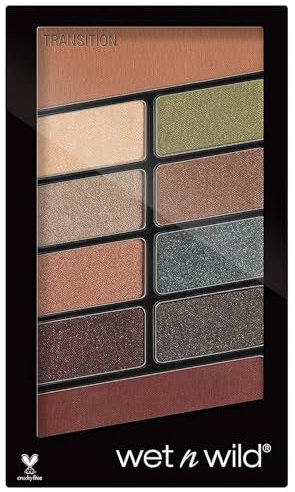 Wet n Wild - Color Icon 10 Pan Palette Ombretti Occhi Makeup - 10 Colori, con Mix di Finish Shimmer e Matte per Look Giorno e Sera - Tenuta Estrema, Facile da Sfumare - Vegan