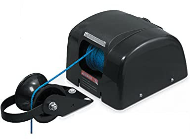 Elektrische Ankerwinde 30m 12V schwarz Süßwasser für Anker bis 20Kg Seilwinde
