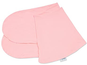 pic Bear Ersatzbezug für Stillkissen - hochwertige anschmiegsame Jersey Baumwolle für Lagerungskissen - Seitenschläferkissen - Classic 190 cm - Uni Rosa