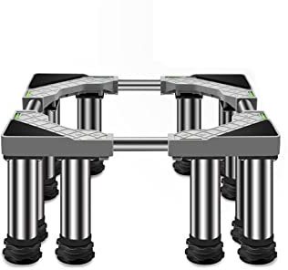 Waschmaschinensockel Sockel für kühlschrank Stand für Trockner 45-65cm verstellbare Kühlschrankfuß Maschinen Sockel Tiefkühltruhe Untergestell Erhöhung 10/15/20/25cm