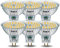 WSMCN GU5.3 MR16 LED Lampadine luce bianca neutra 4000K 6.5W equivalente a 60W alogena, 700LM Lampadina, AC/DC 12V Non-Dimmerabile, angolo del fascio di 120°, Faretto senza sfarfallio, pacco da 6