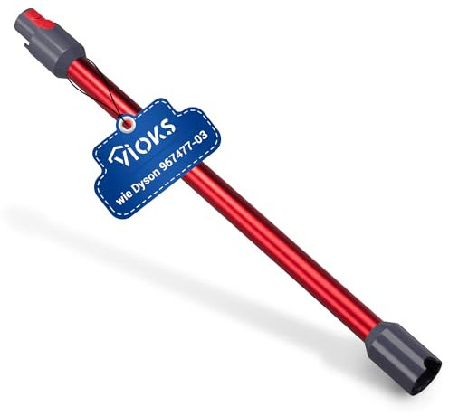 VIOKS Staubsauger Rohr Rot Ersatz für Dysоn Saugrohr 967477-03 für V5, V7, V8, V10, V11, V15, SV10, SV11, SV12 - Dysоn Staubsauger Verlängerungsrohr