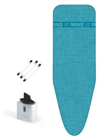 AirPro By Widex Funda de 6 Capas para Tabla de Planchar con Plancha de Vapor - Talla L MAX 120x42 cm - No más Agua Debajo de la Tabla - Plancha hasta un 50% más rápido - Made IN Europa
