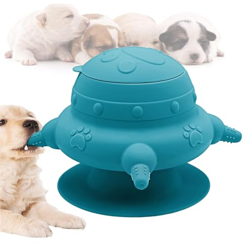 Mangiatoia per Cuccioli In Silicone, Alimentatore Di Latte per Cuccioli, Stazione Di Allattamento per Cucciolis, Alimentatore per Cucciolis per Più, Ventosa Base, per Gattini, Cane, Conigli