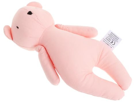 Abaodam Stoffpuppe babypuppe Spielzeugtiere Tierisches Design babyspielzeug für Trösterpuppe tierisches Bärenpuppe -Stofftier Baumwolle Beige