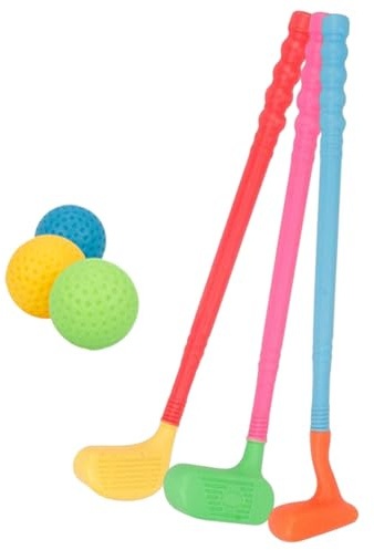 SVCEQZE Juego de Golf Infantil - Juegos de Golf Infantil con Bolas,Equipo Deportivo Portátil para Vinculación Familiar en Exterior Jardín Trasero e Interior